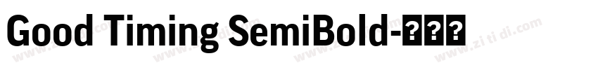 Good Timing SemiBold字体转换